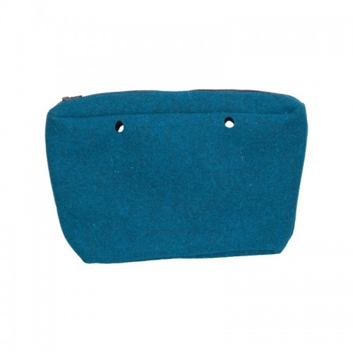 Sacca interna  borsa Mini O Bag in Feltro blu avio 