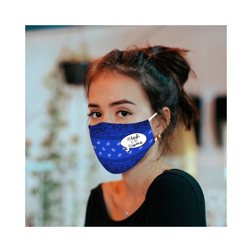 Mascherina facciale le Pandorine Mask BEST Bandana Blue